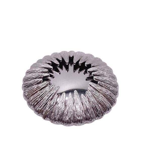 Monet Signed Large Mirrored Starburst Sun Celestial Brooch - Picture 2 of 6